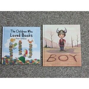 The Children Who Loved Books and Boy (Kane Miller) 2 Books Fiction Hardcovers